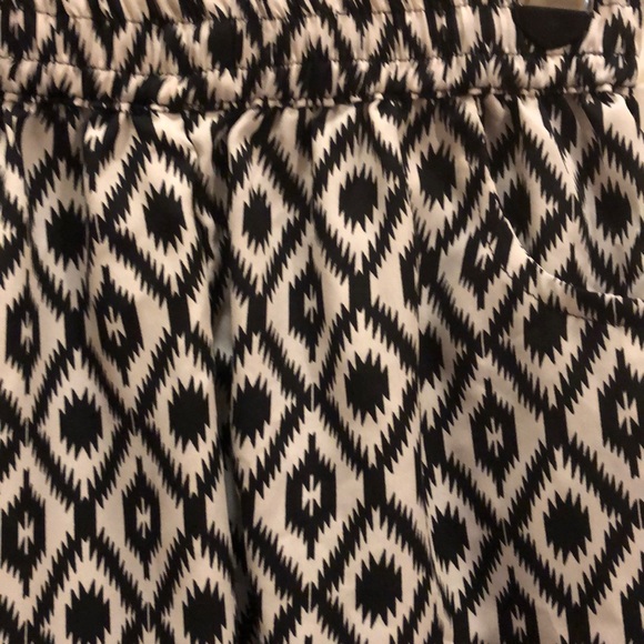 3/$15 Cute black and white shorts with Pom tassels - Picture 4 of 5